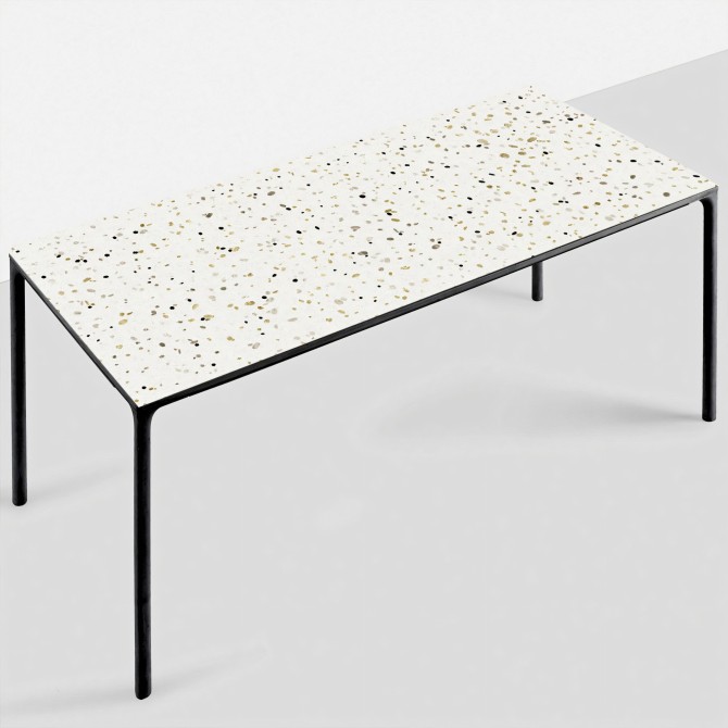 Terrazo Africano. Vinilo lavable autoadhesivo opaco para muebles como mesas comedor o cocina. Lokoloko