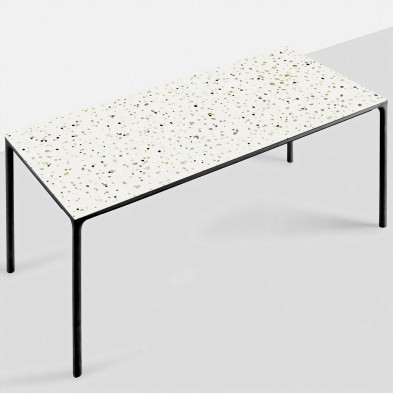 Terrazo Africano. Vinilo lavable autoadhesivo opaco para muebles como mesas comedor o cocina. Lokoloko