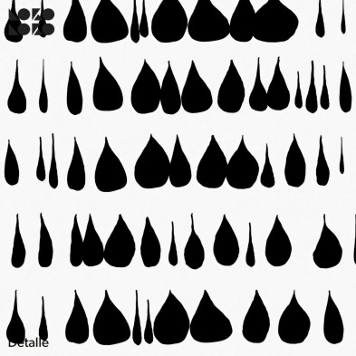Drops. Papel pintado ecológico autoadhesivo texturizado sin pvc para paredes y superficies lisas. Lokoloko
