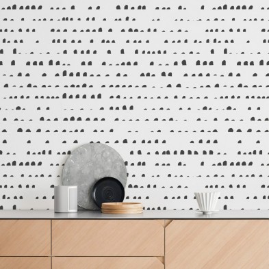 Serena. Papel pintado ecológico autoadhesivo texturizado para paredes de salon y comedor. Lokoloko