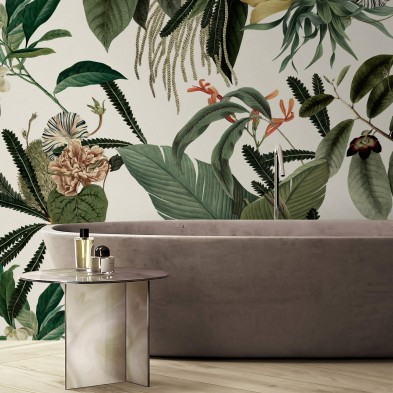 Flores de terciopelo - vinilo lavable autoadhesivo opaco para baños bañeras duchas  y paredes
