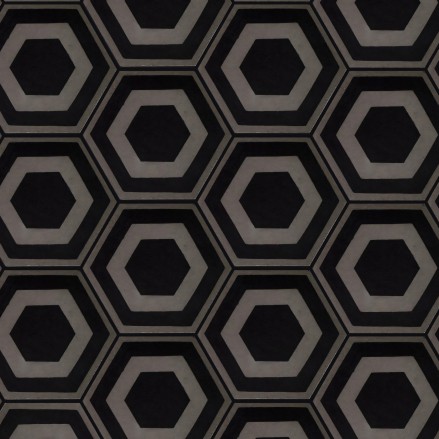 Hexagonal Ceramic Pattern 4. Vinyl bathroom flooring, non-slip and antibacterial, water resistant. Lokoloko