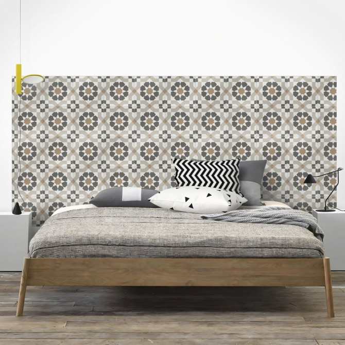 Patrón Vintage 3. Washable vinyl, ecological inks, opaque, antibacterial for bedroom walls. Lokoloko