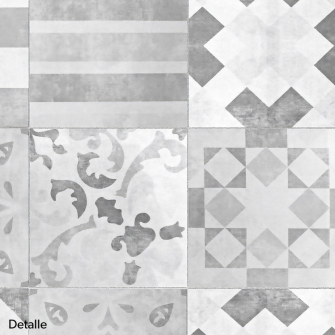 Vintage pattern 5 black & white. Washable self-adhesive vinyl for furniture & walls. Lokoloko