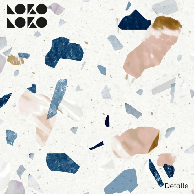 Dark Terrazzo - Self-Adhesive eco-friendly PVC-free wallpaper . DIY Walls halls, salon, living, bedroom