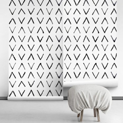 Mudcloth Africano. Papel pintado ecológico autoadhesivo texturizado sin pvc para paredes y superficies lisas. Lokoloko