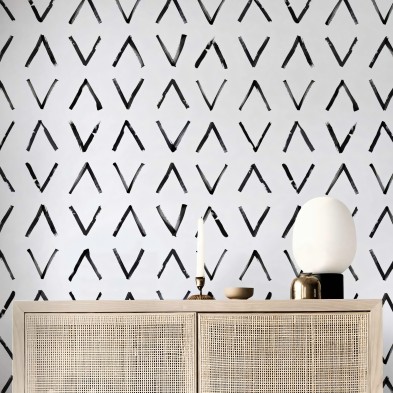 Mudcloth Africano. Papel pintado ecológico autoadhesivo texturizado para paredes de salon y comedor. Lokoloko