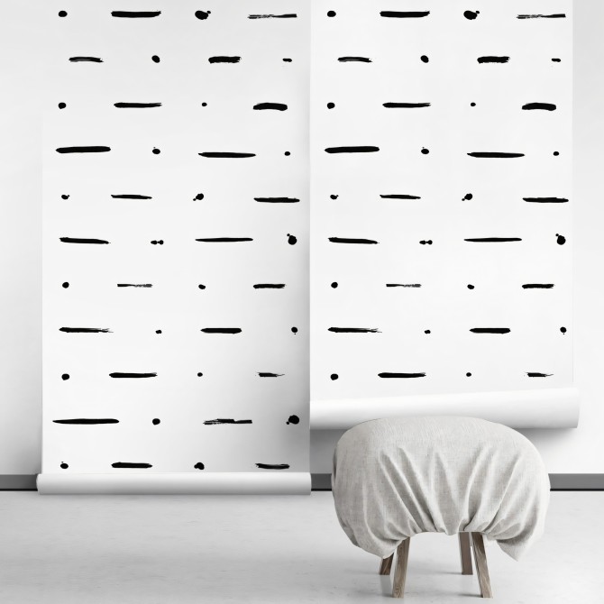 Mudcloth Paint.. Self-adhesive eco-friendly PVC-free textured wallpaper for walls and smooth surfaces. Lokoloko