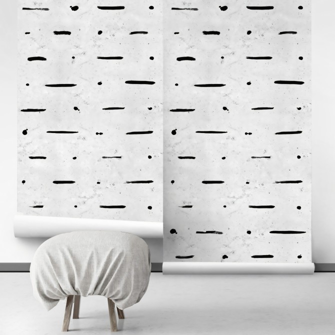 Mudcloth Paint Concrete.. Self-adhesive eco-friendly PVC-free textured wallpaper for walls and smooth surfaces. Lokoloko