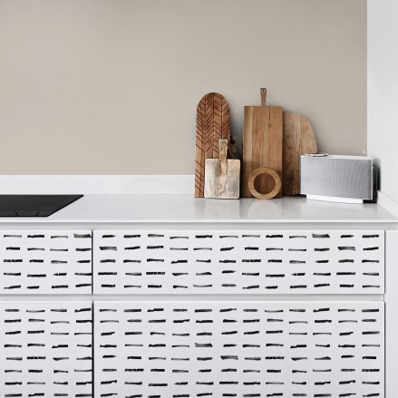 Brush Horizontal. Vinilo lavable texturizado, tintas ecologicas, resistente al agua, antibacterias para muebles de cocina.