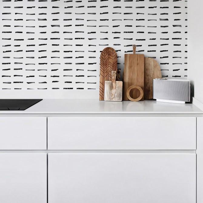 Brush Horizontal. Vinilo lavable texturizado, tintas ecologicas, resistente al agua, para forrar muebles y paredes.