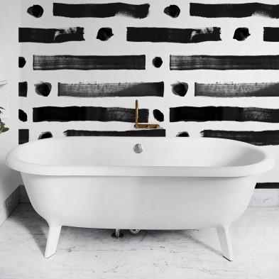 Brush lineal dots . Washable, waterproof, antibacterial, texture vinyl for bathtub walls. Lokoloko