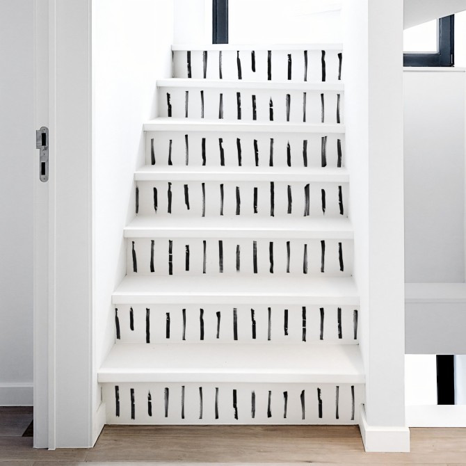 Brush vertical mini. Washable texture self-adhesive vinyl for furniture & walls. Lokoloko