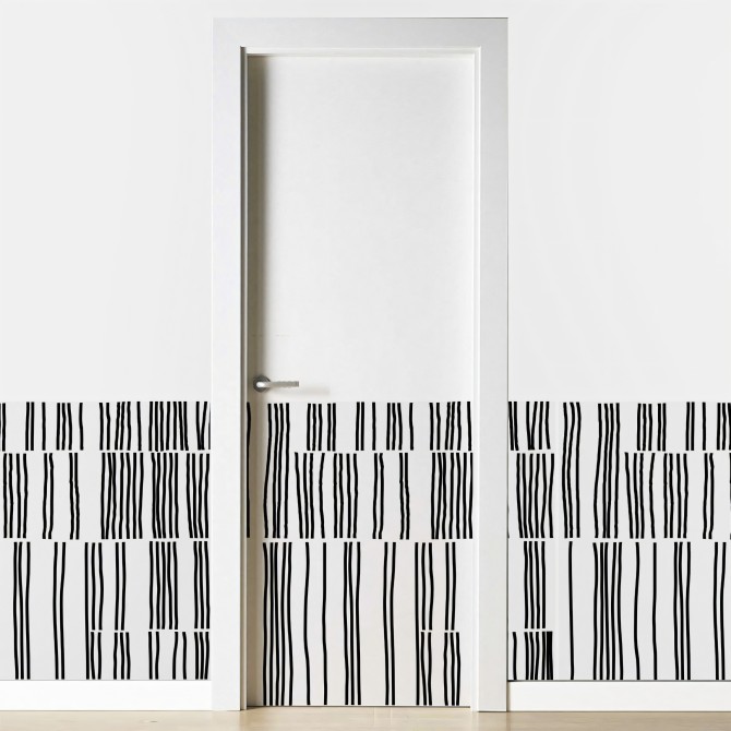 Overlap. Washable selfahesive vinyl for furniture, floor and wall decoration. Lokoloko