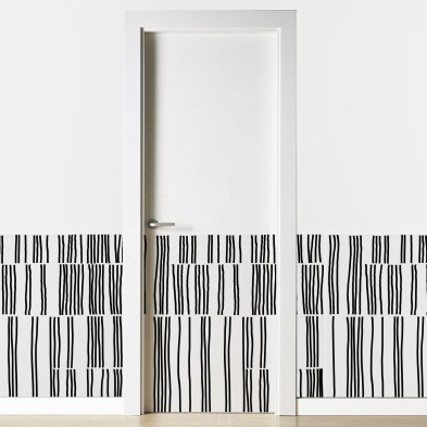 Overlap. Washable selfahesive vinyl for furniture, floor and wall decoration. Lokoloko
