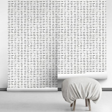Brush Horizontal. Papel pintado ecológico autoadhesivo texturizado para paredes de salon y comedor. Lokoloko