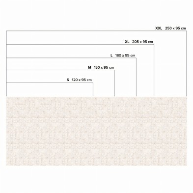 Small beige marble mosaic - Sizes