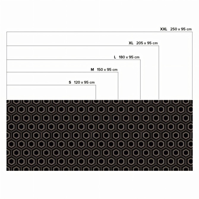 Patrón Cerámico Hexagonal 4. Medidas, Vinilo lavable, tintas ecologicas, resistente al agua, antibacterias para paredes.