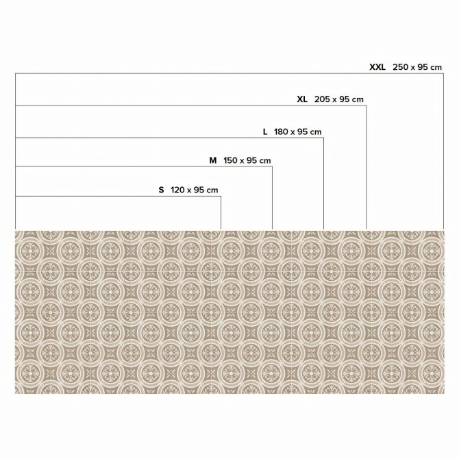 Vintage Pattern 1 - Sizes Washable self-adhesive vinyl for furniture & walls. Lokoloko