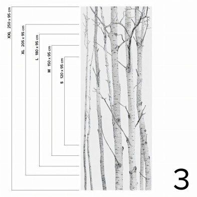 El Bosque - pieza 3 - vinilo lavable autoadhesivo opaco para muebles y paredes