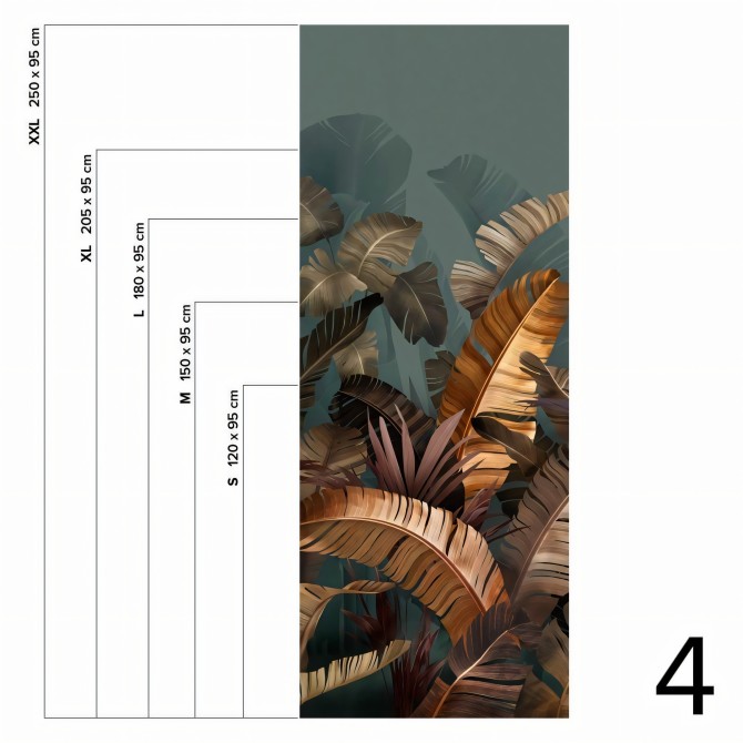 The Eden - piece 4 - Washable vinyl self-adhesive for walls and l furniture