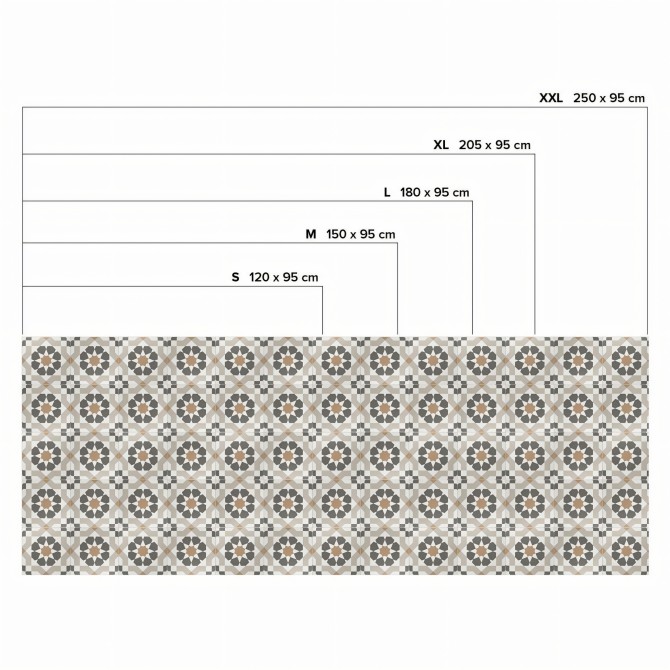 Vintage pattern 3 - Sizes