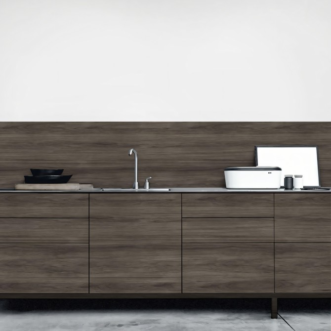 Ebony Wood African  - Washable vinyl self-adhesive for furniture and walls backslash kitchen. Lokoloko