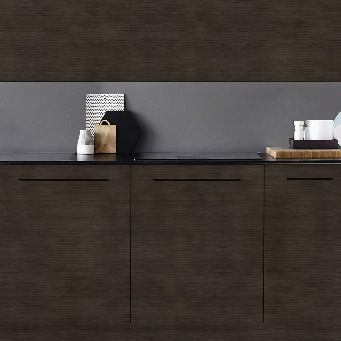 Madera Koto Oscuro. Vinilo lavable autoadhesivo para muebles de cocina, puertas y cajones. Lokoloko