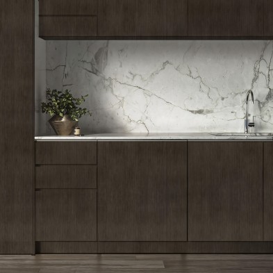 Madera Koto Oscuro. Vinilo lavable autoadhesivo para muebles de cocina, puertas y cajones. Lokoloko