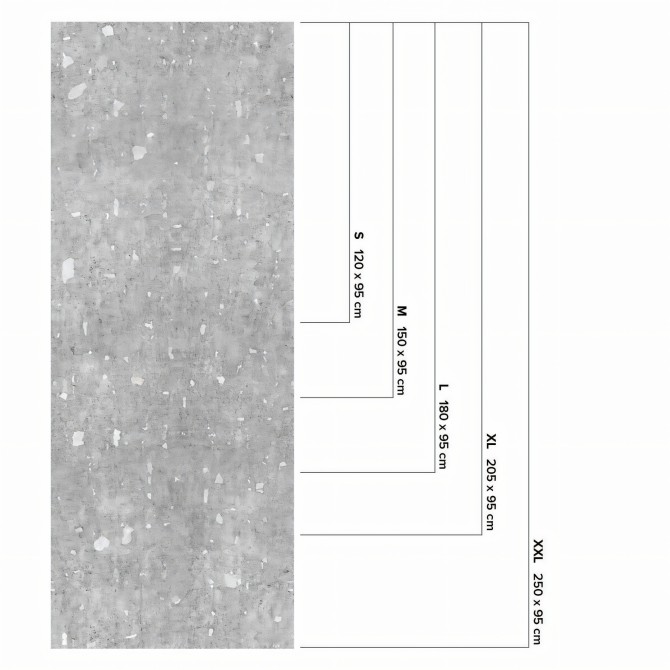 New Age Concrete  - washable self-adhesive opaque vynil for furniture and walls lokoloko