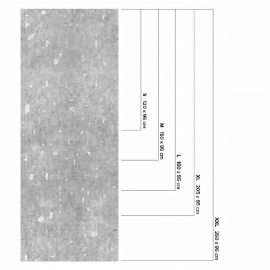 New Age Concrete  - washable self-adhesive opaque vynil for furniture and walls lokoloko