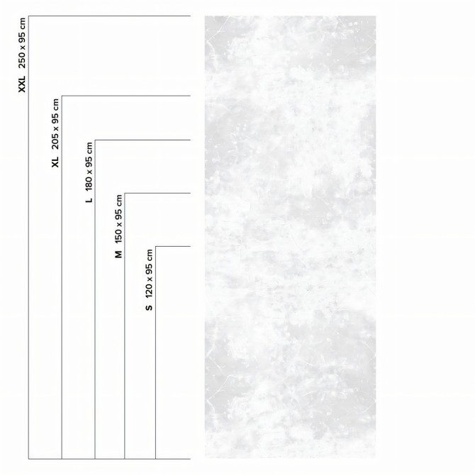 White Cement - washable self-adhesive opaque vynil for furniture and walls lokoloko