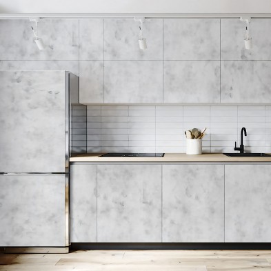 Cemento Gris Claro - vinilo lavable autoadhesivo opaco para paredes azulejos , muebles de cocinas frentes y copete lokoloko
