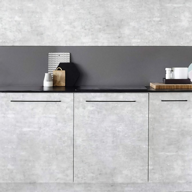 Light industrial concrete - washable self-adhesive opaque vynil for furniture and walls kitchen tiles backslashlokoloko