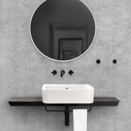 Nordic industrial concrete - washable self-adhesive opaque vynil for furniture and walls tiles bathroomlokoloko