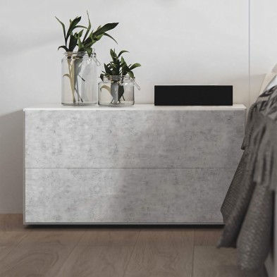 Cemento industrial nórdico  - vinilo lavable autoadhesivo opaco para paredes, muebles de dormitorios mesitas de noche o comodas