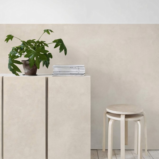 Hormigón Beige. Vinilo lavable autoadhesivo opaco para paredes y muebles. Lokoloko