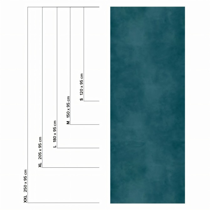 Dark turquoise concrete.  Washable self-adhesive opaque vynil for furniture and walls. Lokoloko