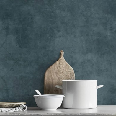 Hormigón Oceáno. Vinilo lavable autoadhesivo para paredes azulejos en frentes copetes muebles de cocina. Lokoloko