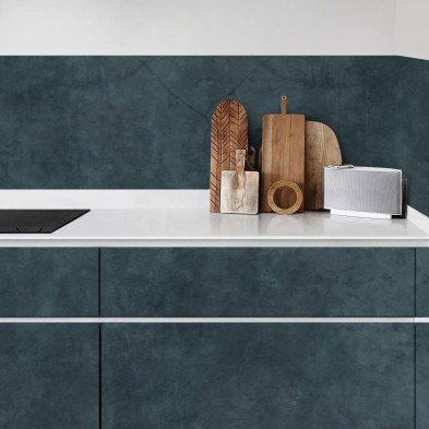 Ocean concrete. Washable self-adhesive eco inks. Vinyl for furniture kitchen doors tables. Lokokoko