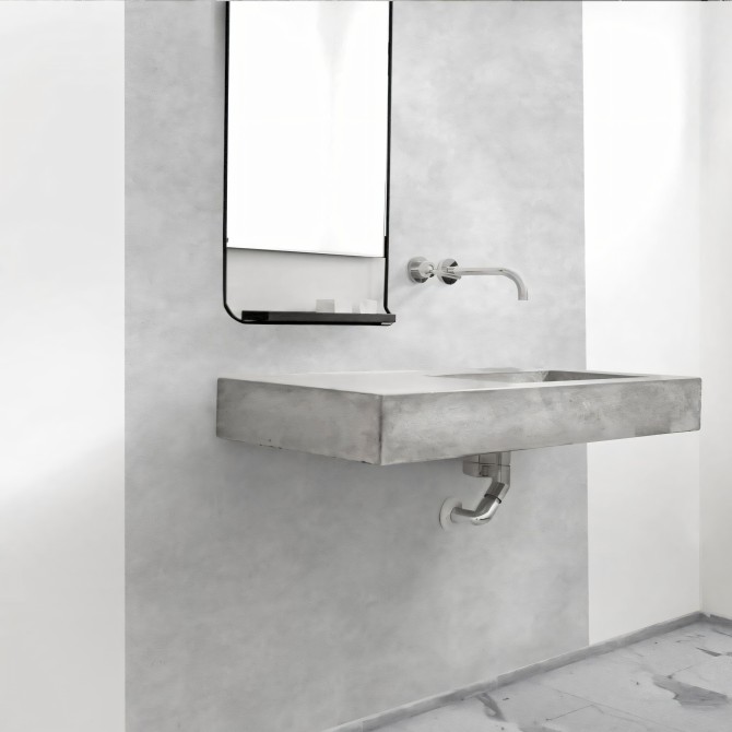 Hormigón Gris Natural. Vinilo lavable autoadhesivo para paredes de azulejos en baños. Lokoloko