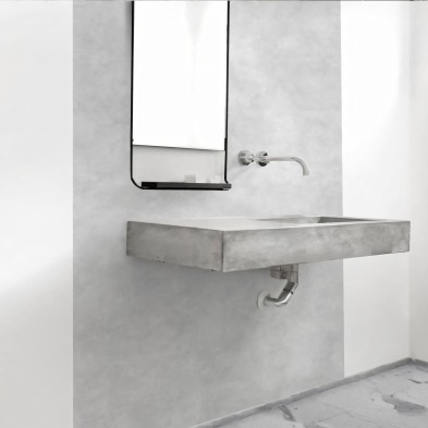 Hormigón Gris Natural. Vinilo lavable autoadhesivo para paredes de azulejos en baños. Lokoloko