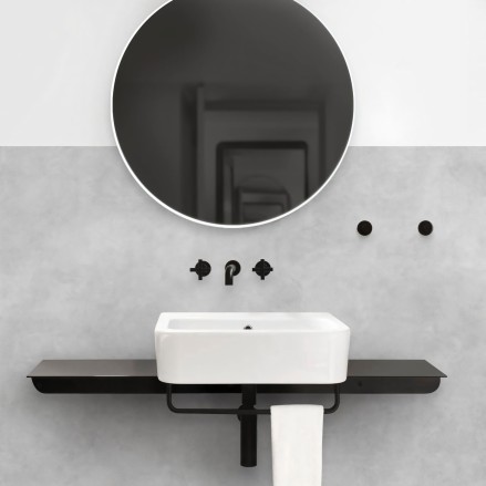 Hormigón Gris Natural. Vinilo lavable autoadhesivo para paredes de azulejos en baños. Lokoloko