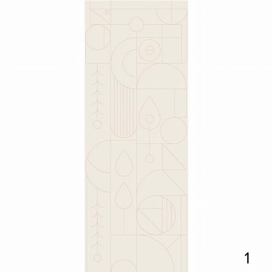 Line 2 - Eco-friendly self-adhesive wallpaper mural for bedroom living-room - Piece 1 - Geometry - Lokoloko