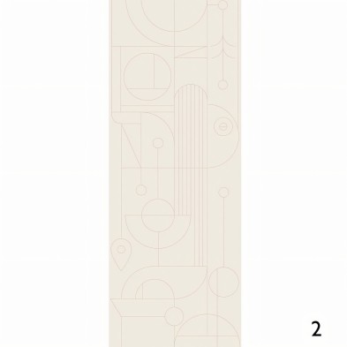 Line 2 - Eco-friendly self-adhesive wallpaper mural for bedroom living-room - Piece 2 - Geometry - Lokoloko