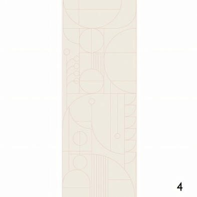 Line 2 - Eco-friendly self-adhesive wallpaper mural for bedroom living-room - Piece 4 - Geometry - Lokoloko