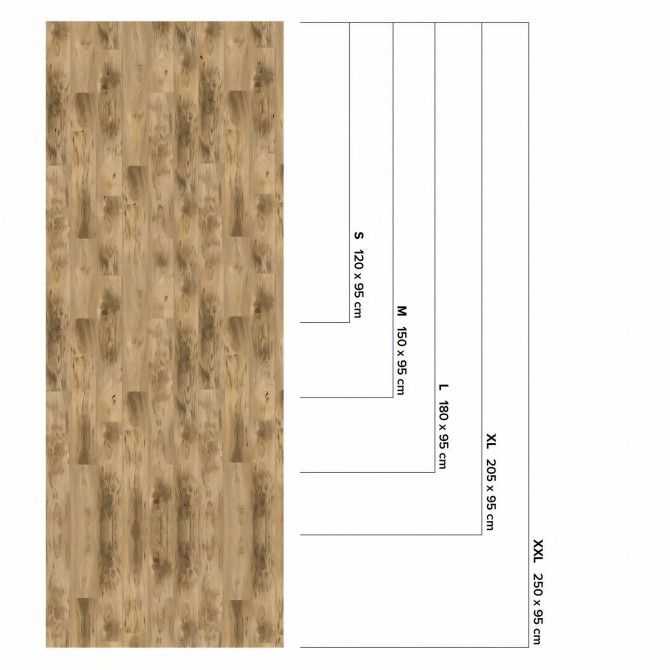 Wood Texture 17 sizes Washable self-adhesive vinyl for furniture & walls. Lokoloko