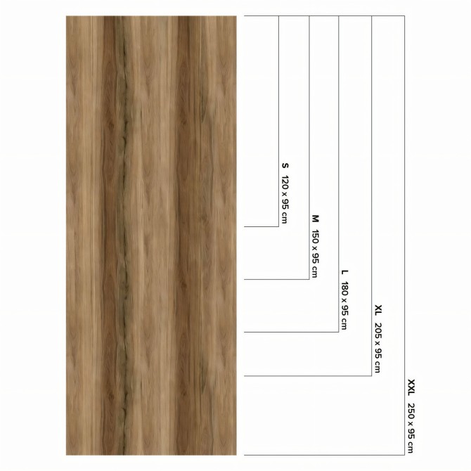 Cambara Wood - sizes
