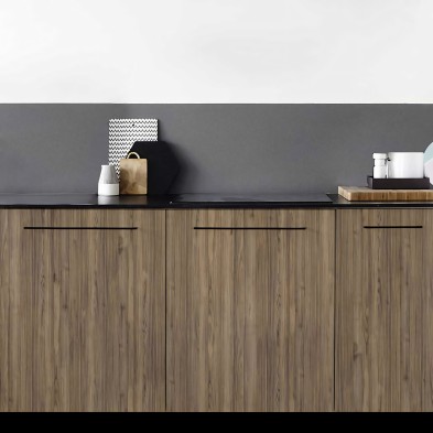 Madera de nogal español - vinilo opaco lavable para frentes de cocina, copetes, puertas, paredes, azulejos