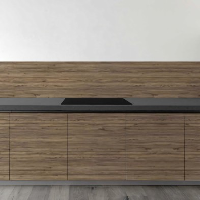 Spanish walnut wood - washable opaque vinyl for kitchen fronts, tops, doors, walls, tiles